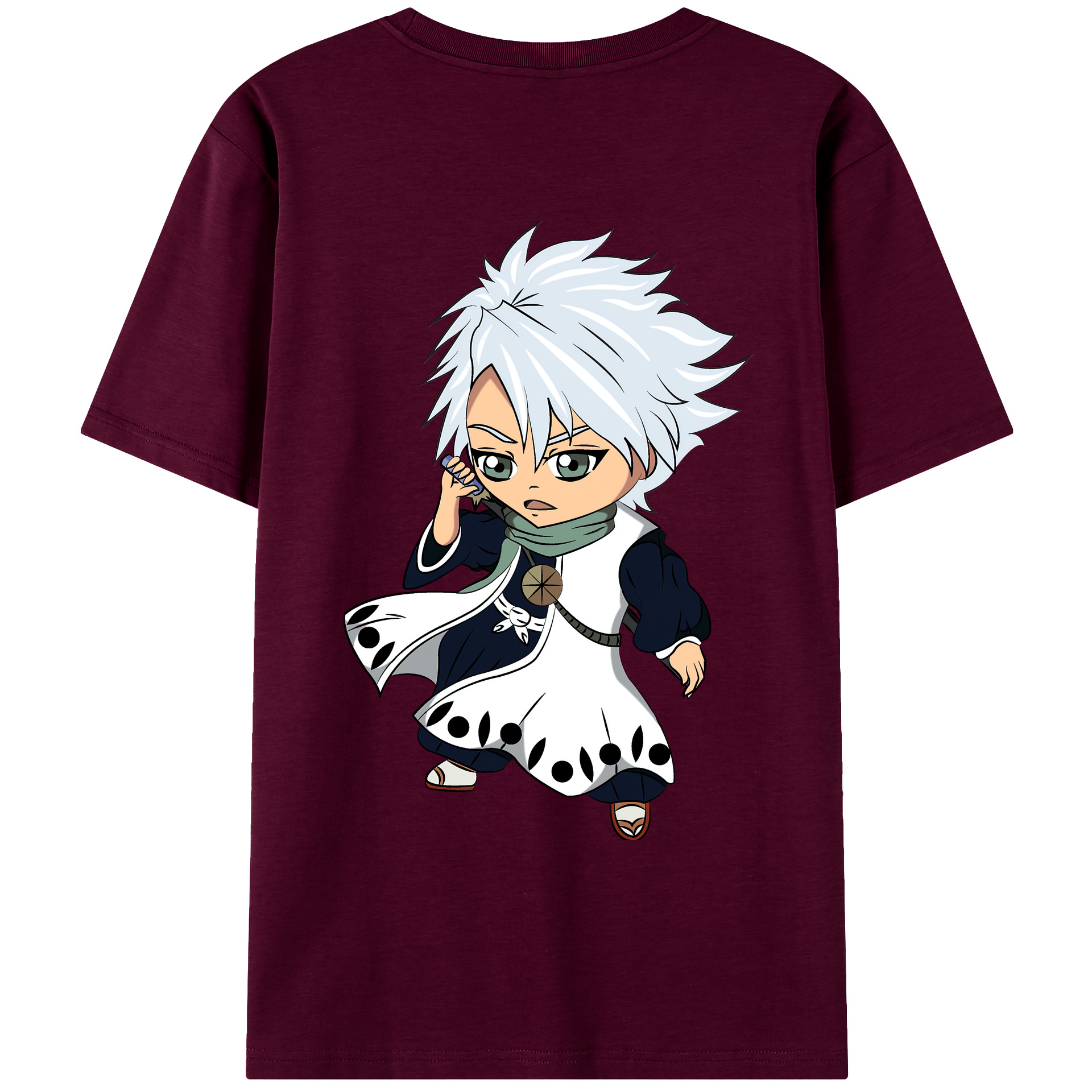 （画像用） ブリーチ 日番谷冬獅郎（ひつがや とうしろう） BLEACH Hitsugaya Toushirou レディース半袖Tシャツ(バックプリント)